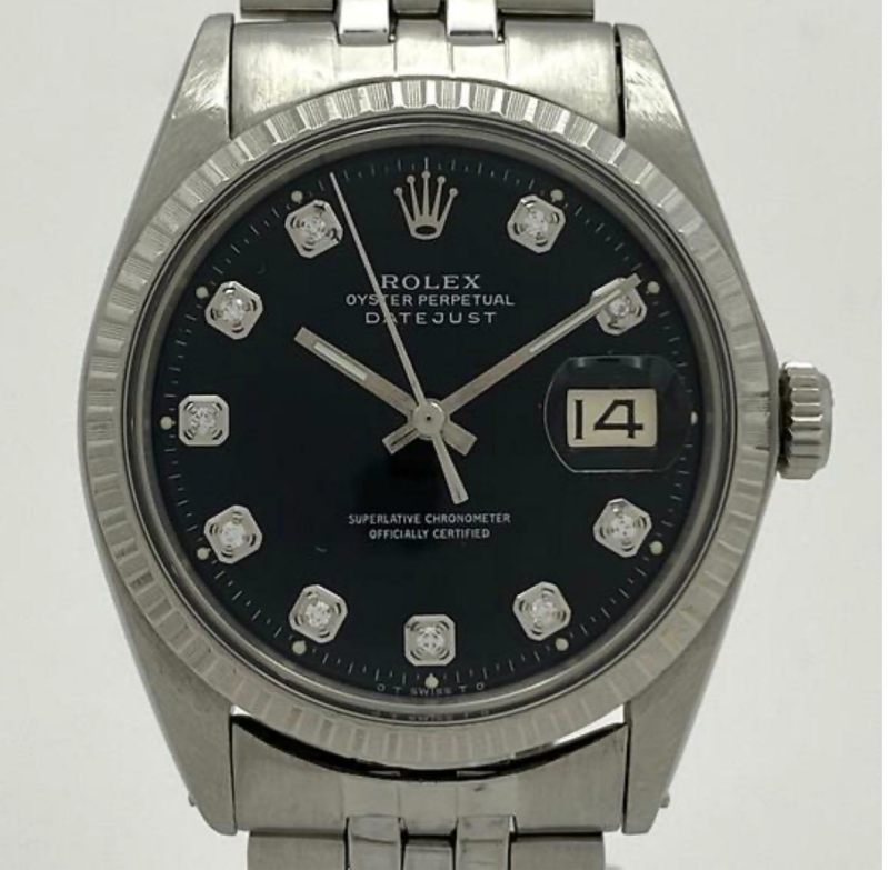 Rolex Oyster perpetual Datejust timantti-indekseillä