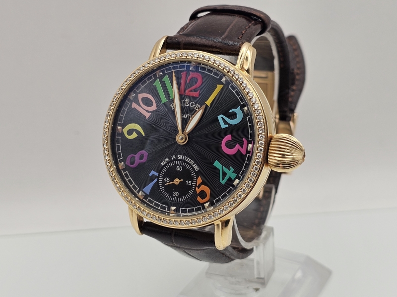 18k kultainen Krieger Gigantium Limited Edition 298/500, 88g, bruttopaino rannekkeen kanssa 112,64g