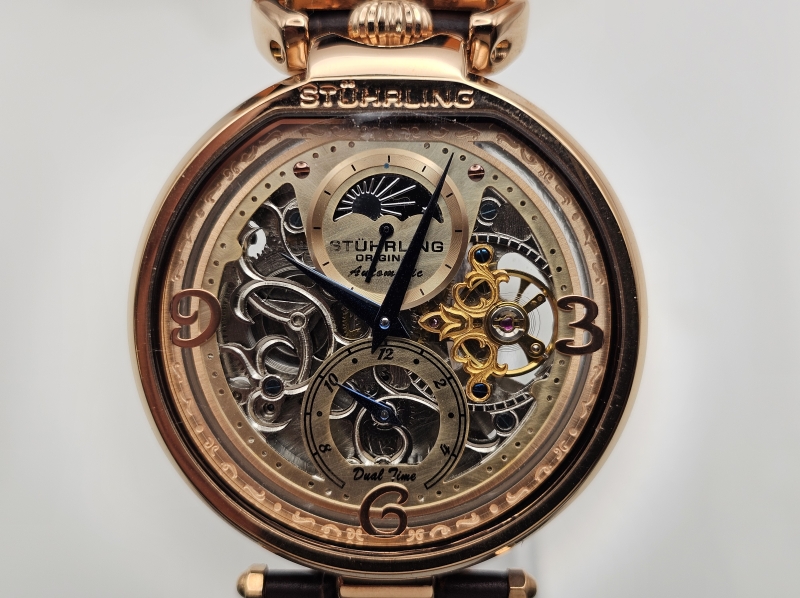 Stührling Automatic Dual Time rannekello