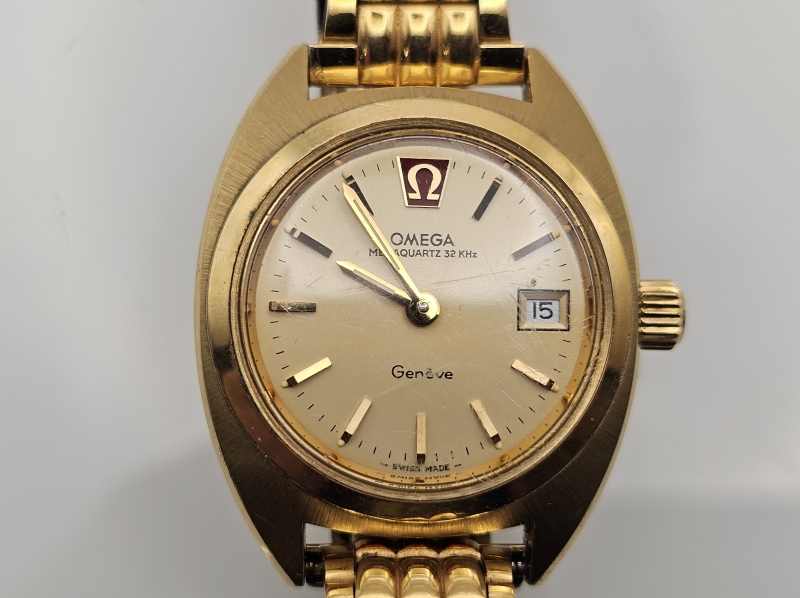 Omega Geneve Megaquartz 32KHz rannekello