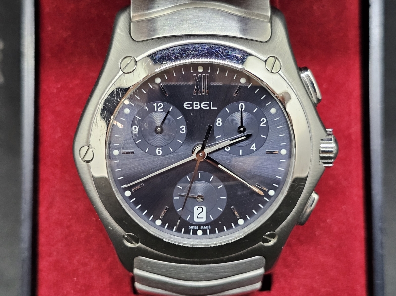 Ebel Classic Wave Chronograph E9251F41 rannekello