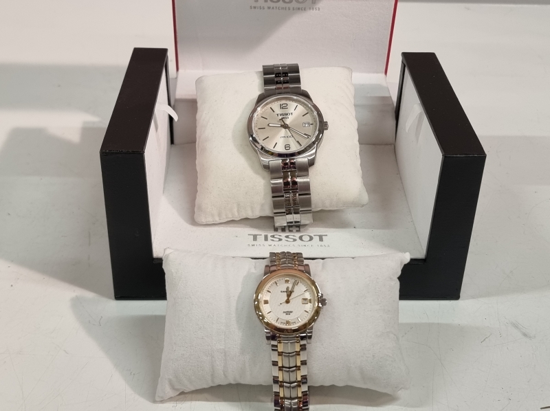 2kpl rannekelloja, Tissot PR100 + Candino Sapphire