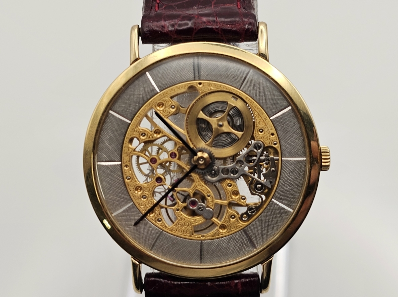 18k kultainen Audemars Piquet Skeleton rannekello. Model 5241