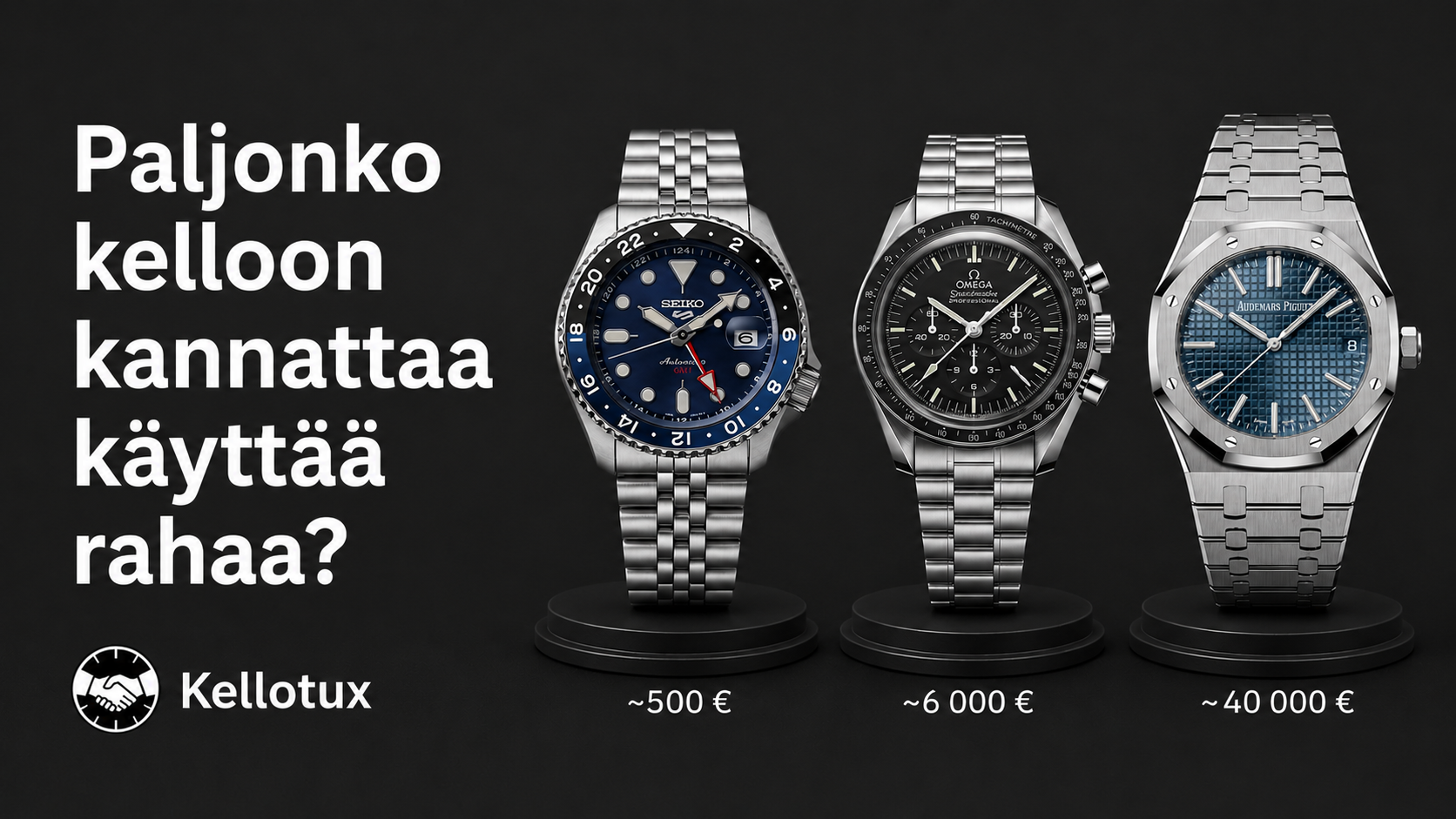 Paljonko kelloon kannattaa käyttää rahaa?
