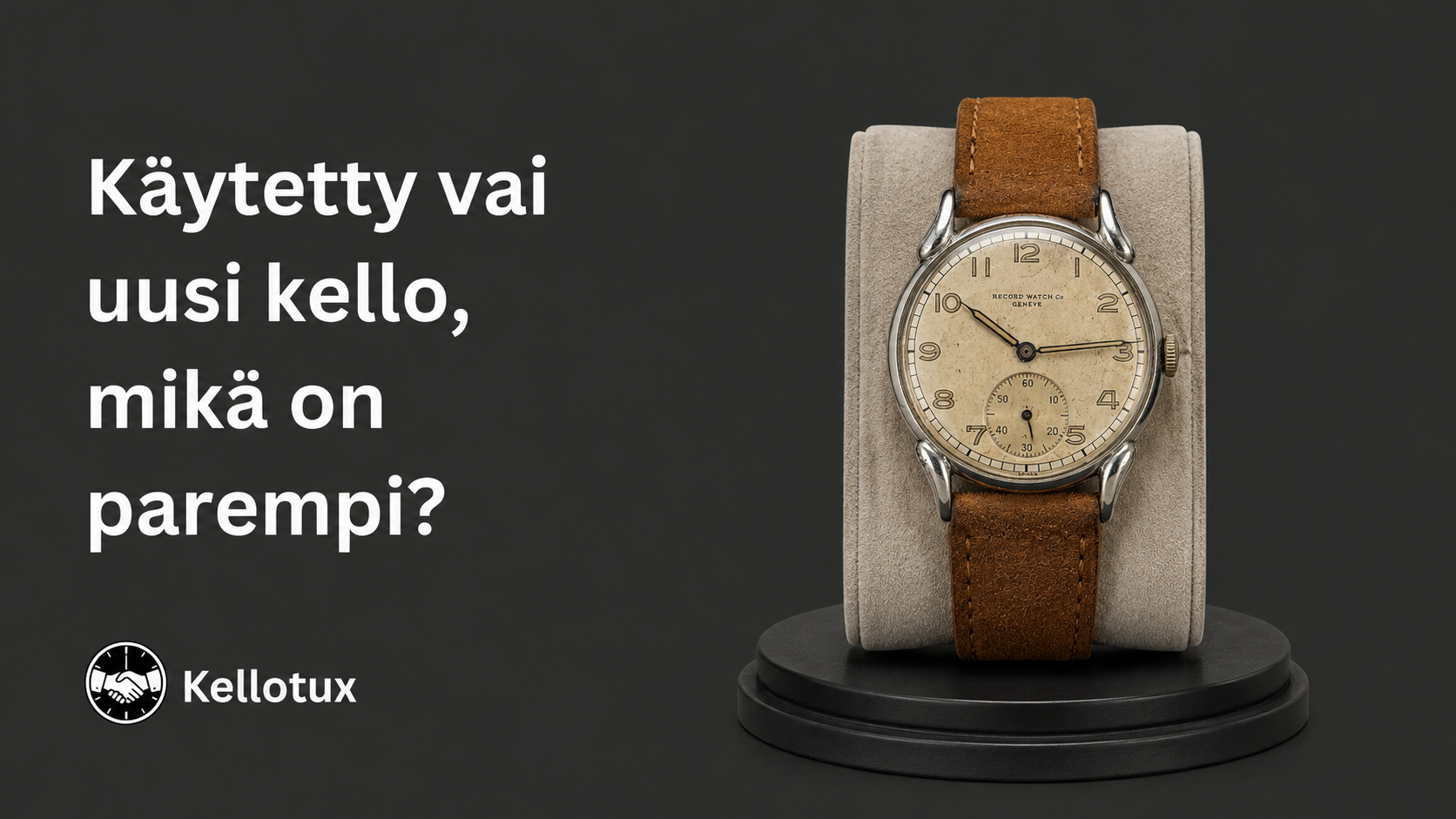 Käytetty vai uusi kello, mikä on parempi?