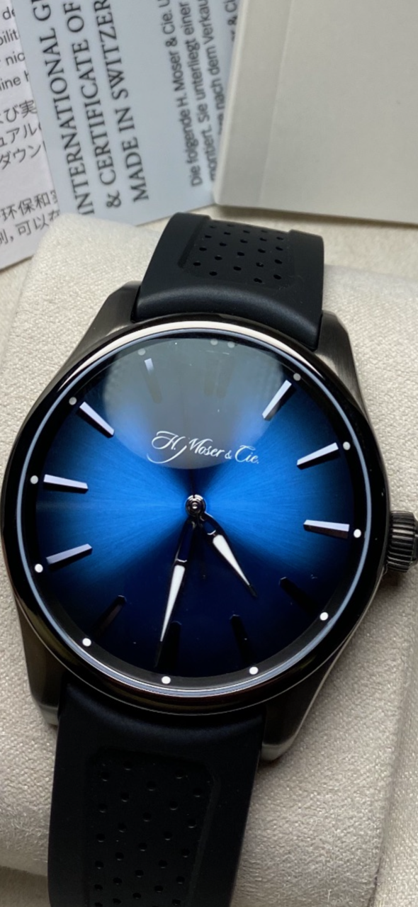 H. Moser & Cie. Pioneer Fumé dial