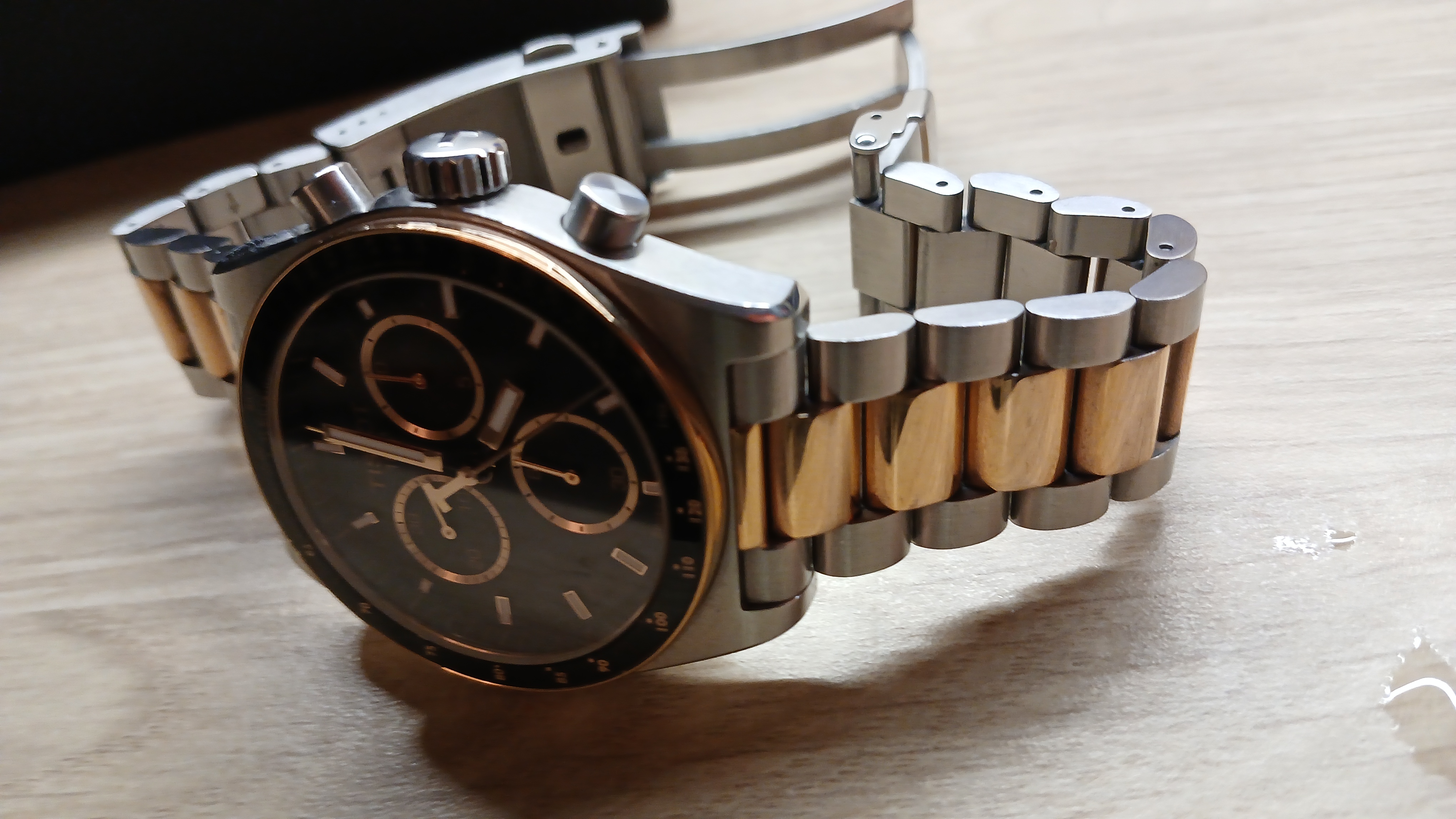 Tissot Tissot PR516 Quartz Chronograph 40 mm Black Dial Rose Gold