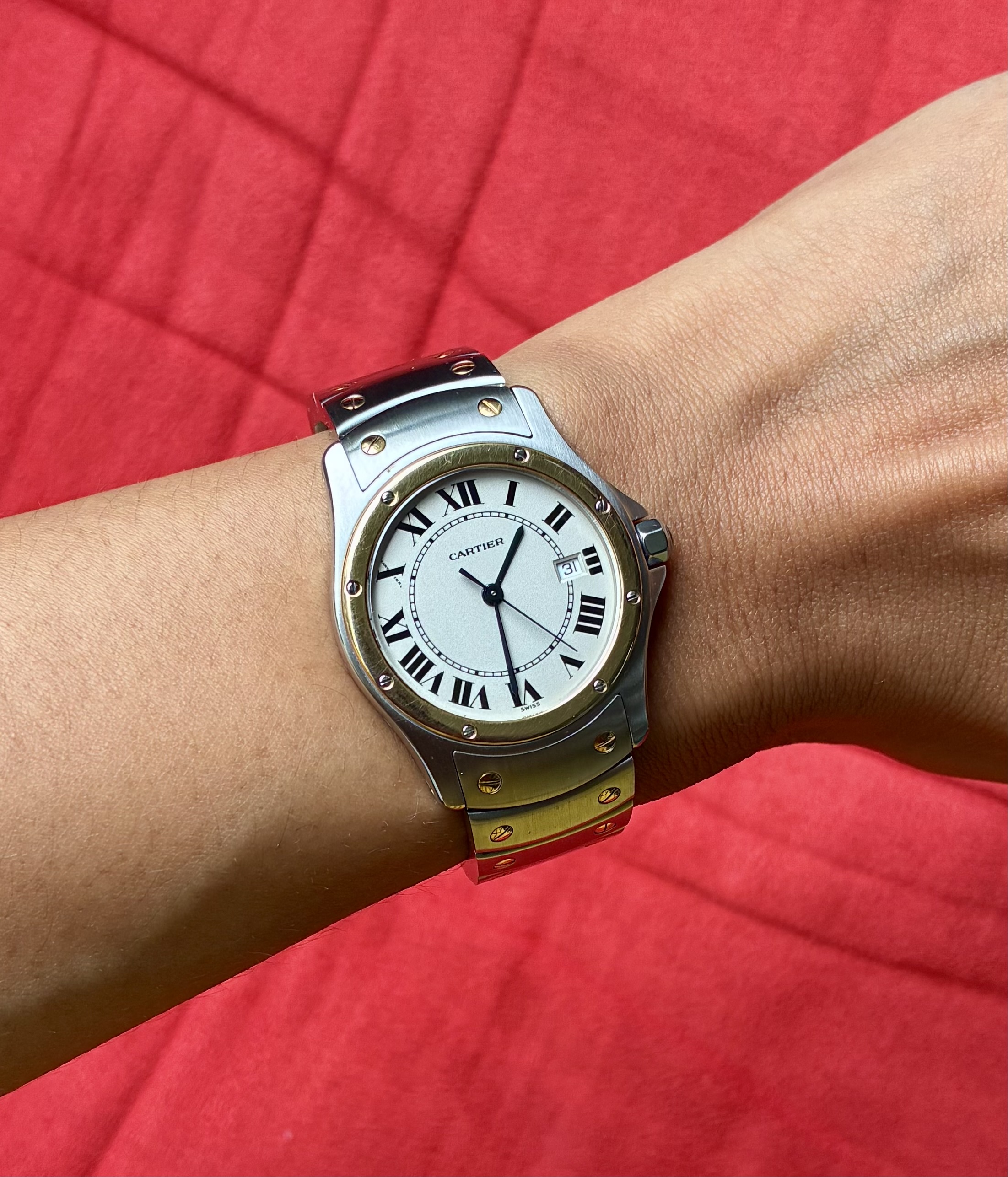 Cartier Santos Ronde two tone