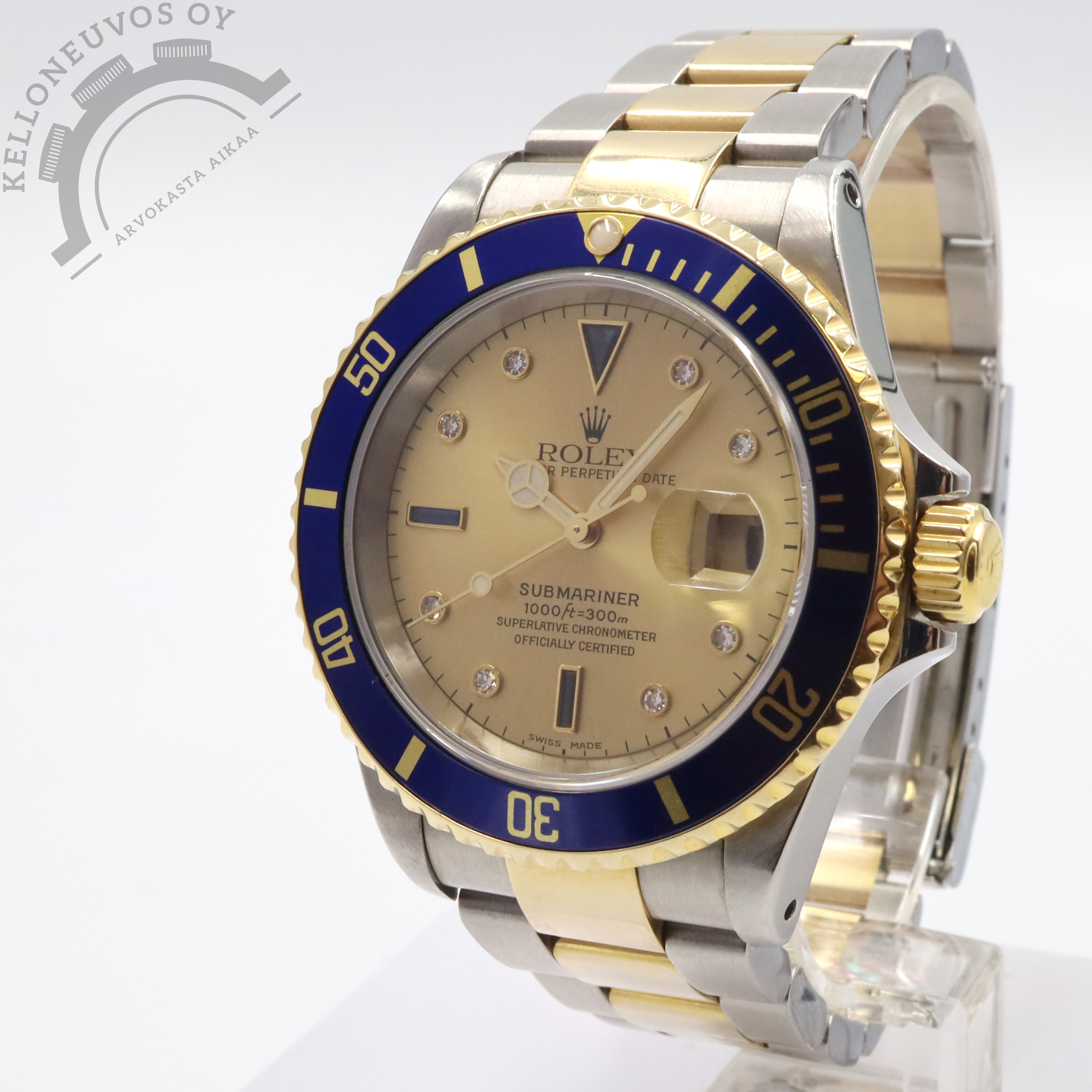 Rolex Submariner Date 16613 ”Sultan” Champagne Serti