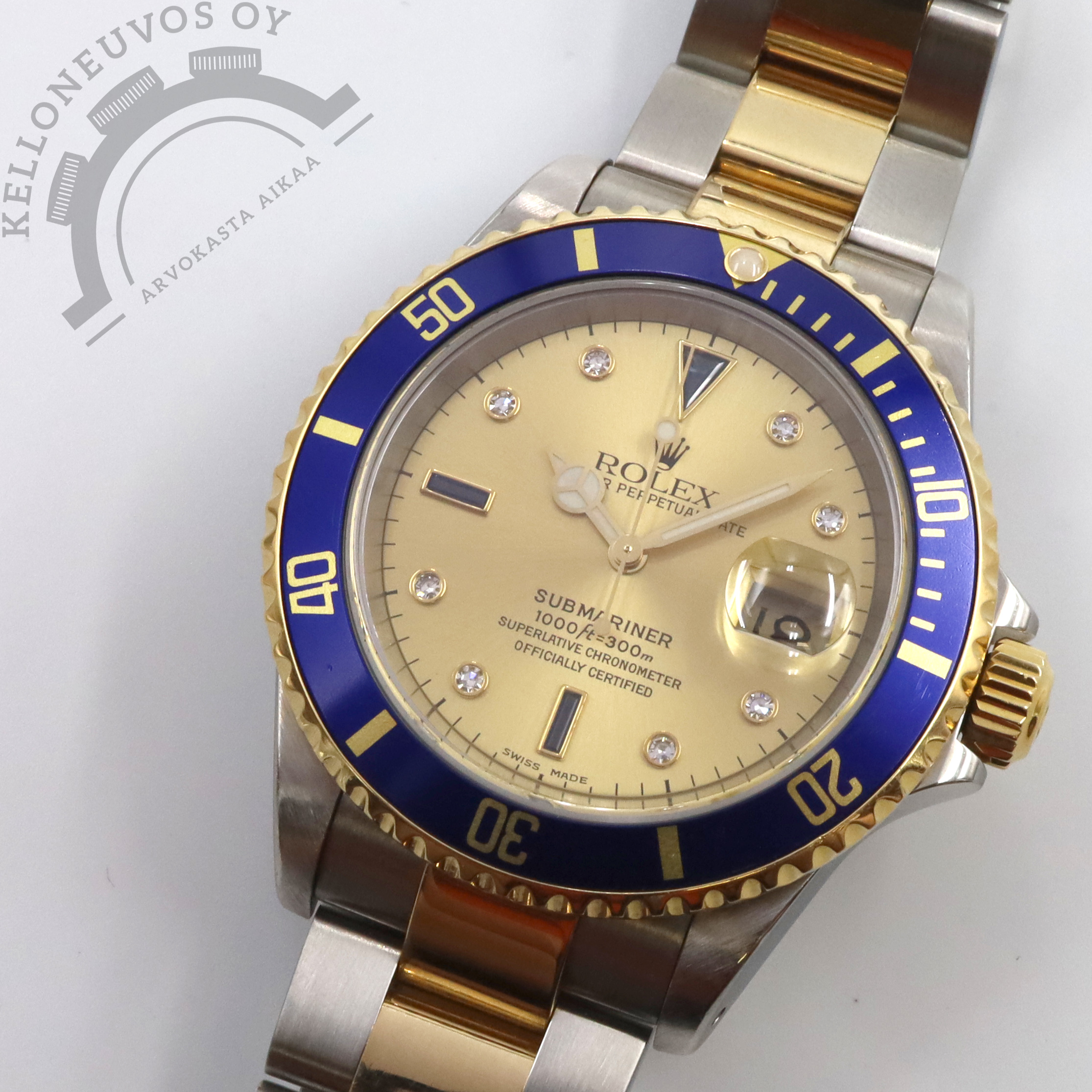 Rolex Submariner Date 16613 ”Sultan” Champagne Serti