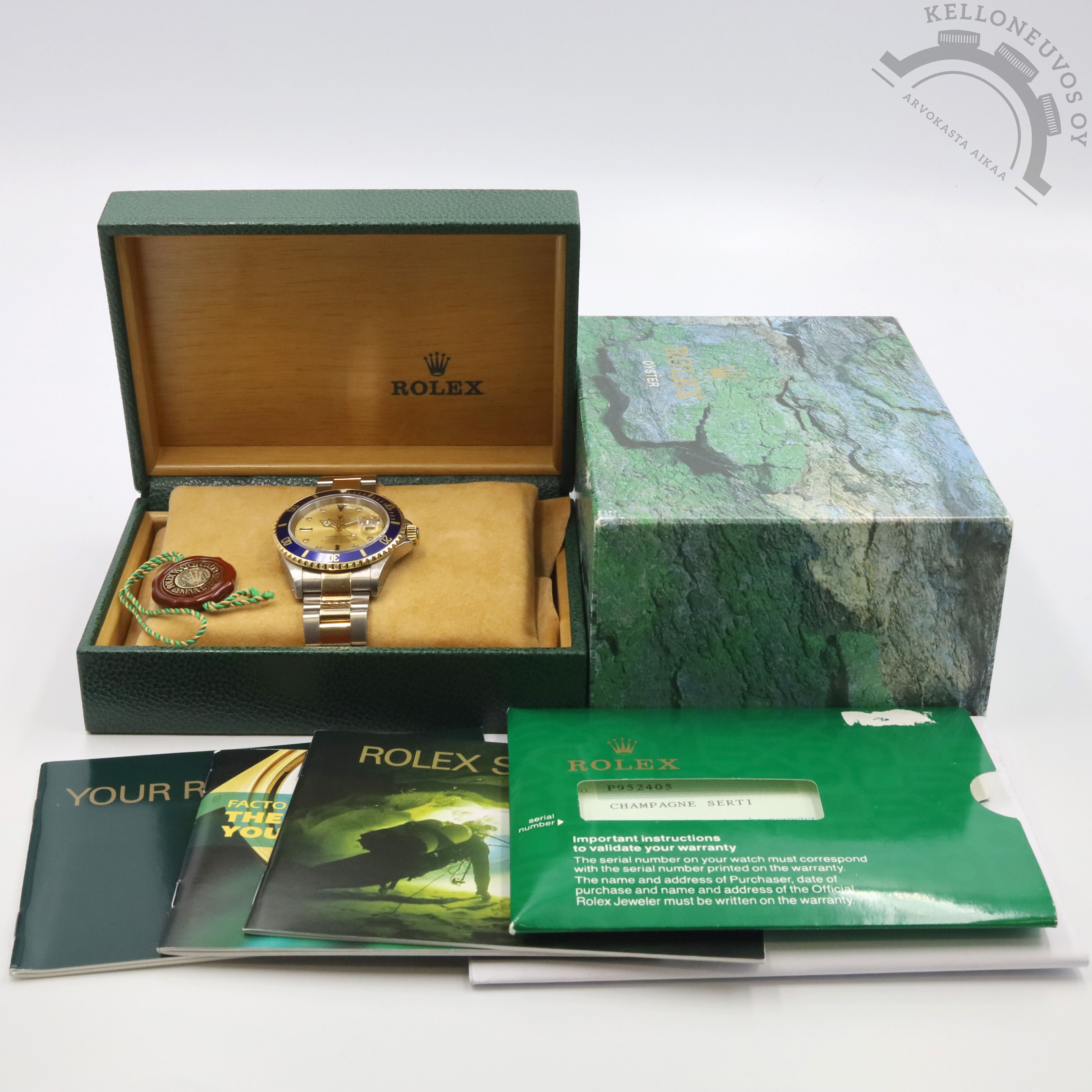 Rolex Submariner Date 16613 ”Sultan” Champagne Serti