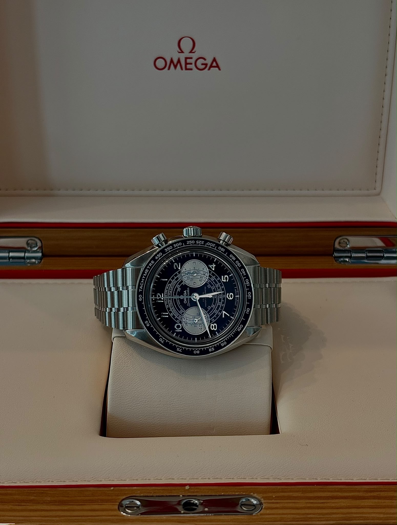 Omega Speedmaster Chronoscope 43 mm Blue Dial
