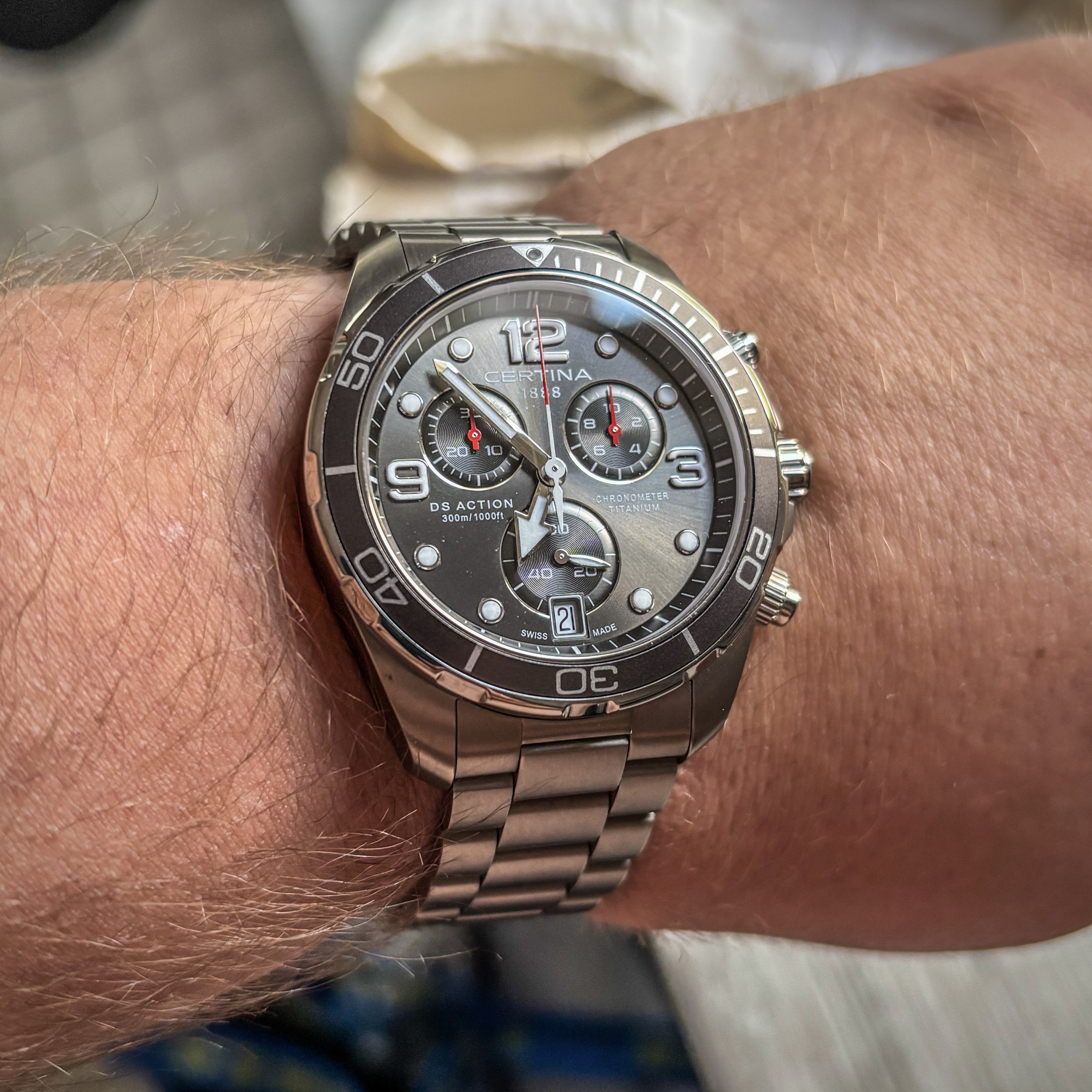 Certina DS Action titanium chronograph 43mm