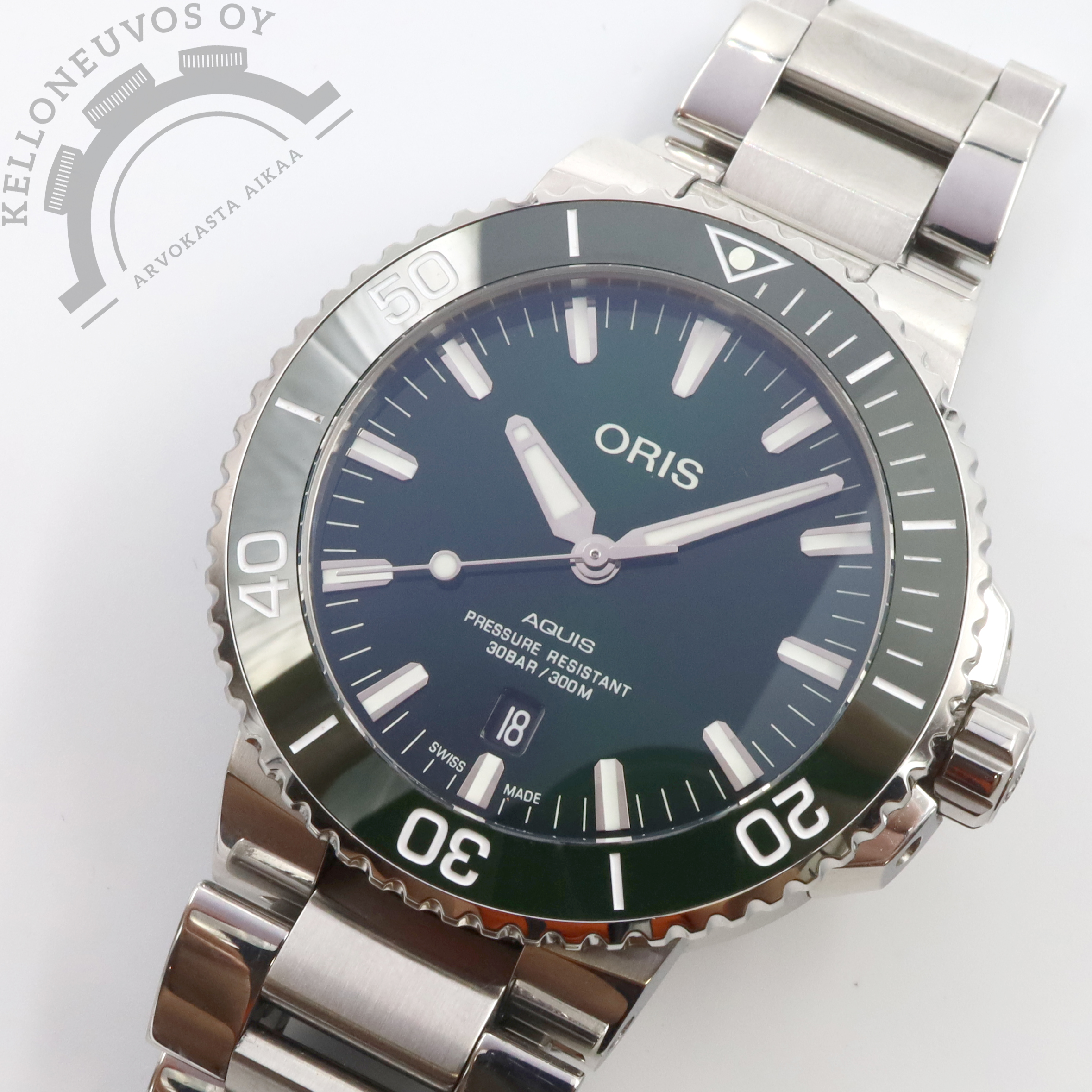 Oris Aquis Date 43,5mm Green