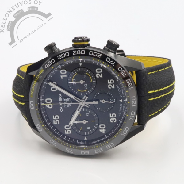 TAG Heuer Carrera Chronograph x Porsche Yellow Racing 44mm Limited Edition (käyttämätön)