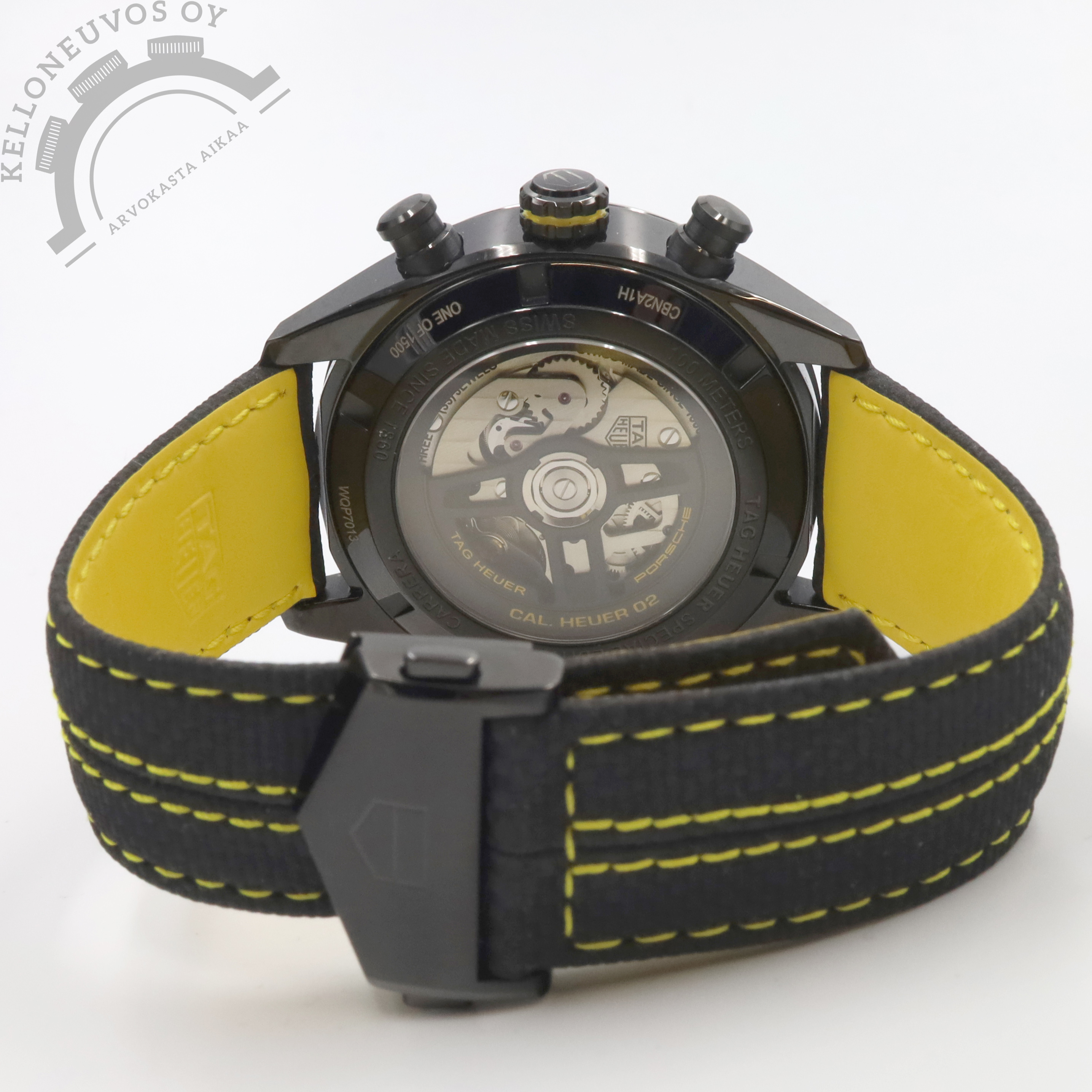 TAG Heuer Carrera Chronograph x Porsche Yellow Racing 44mm Limited Edition (käyttämätön)