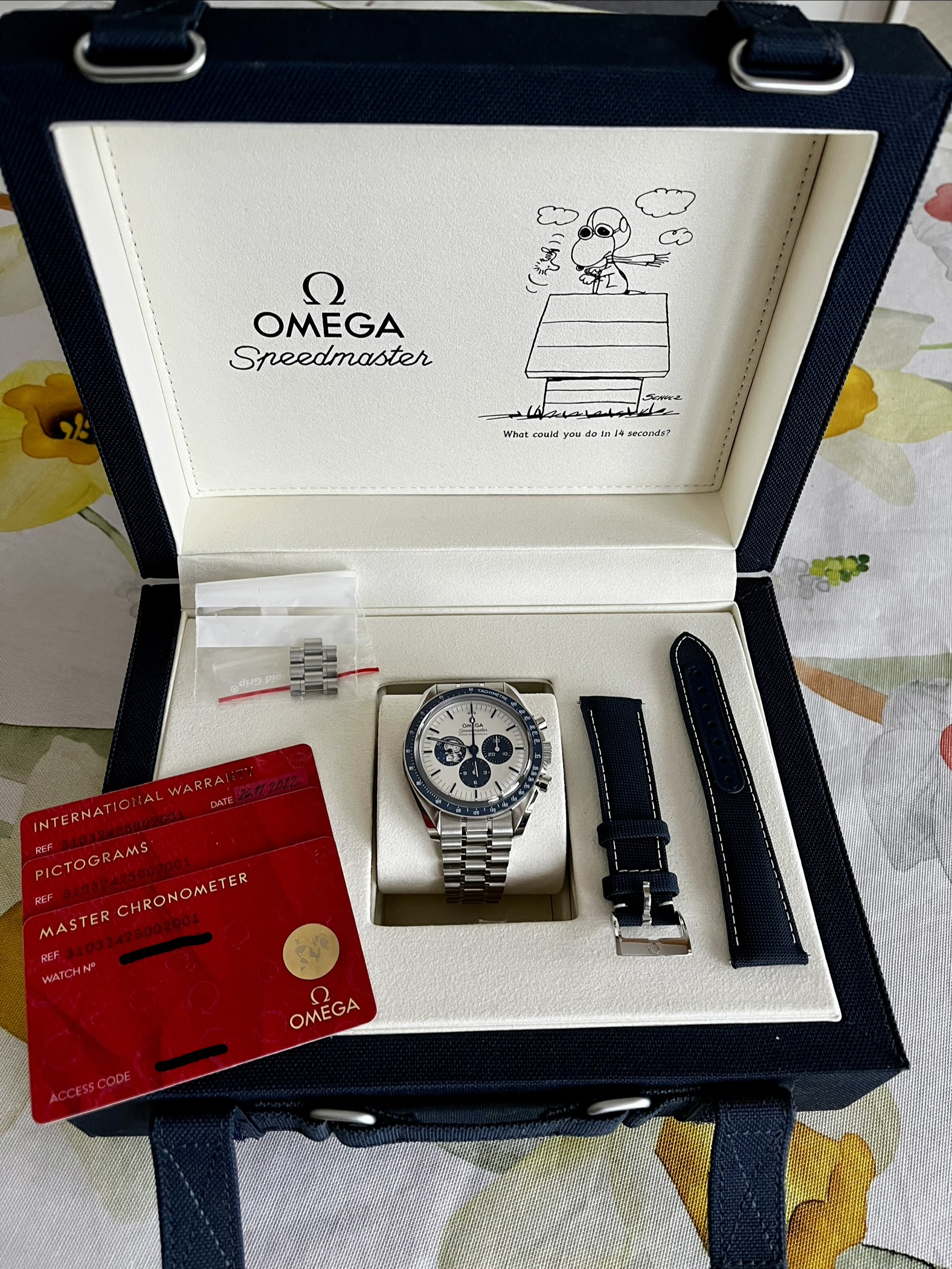 Omega Speedmaster Silver Snoopy Award