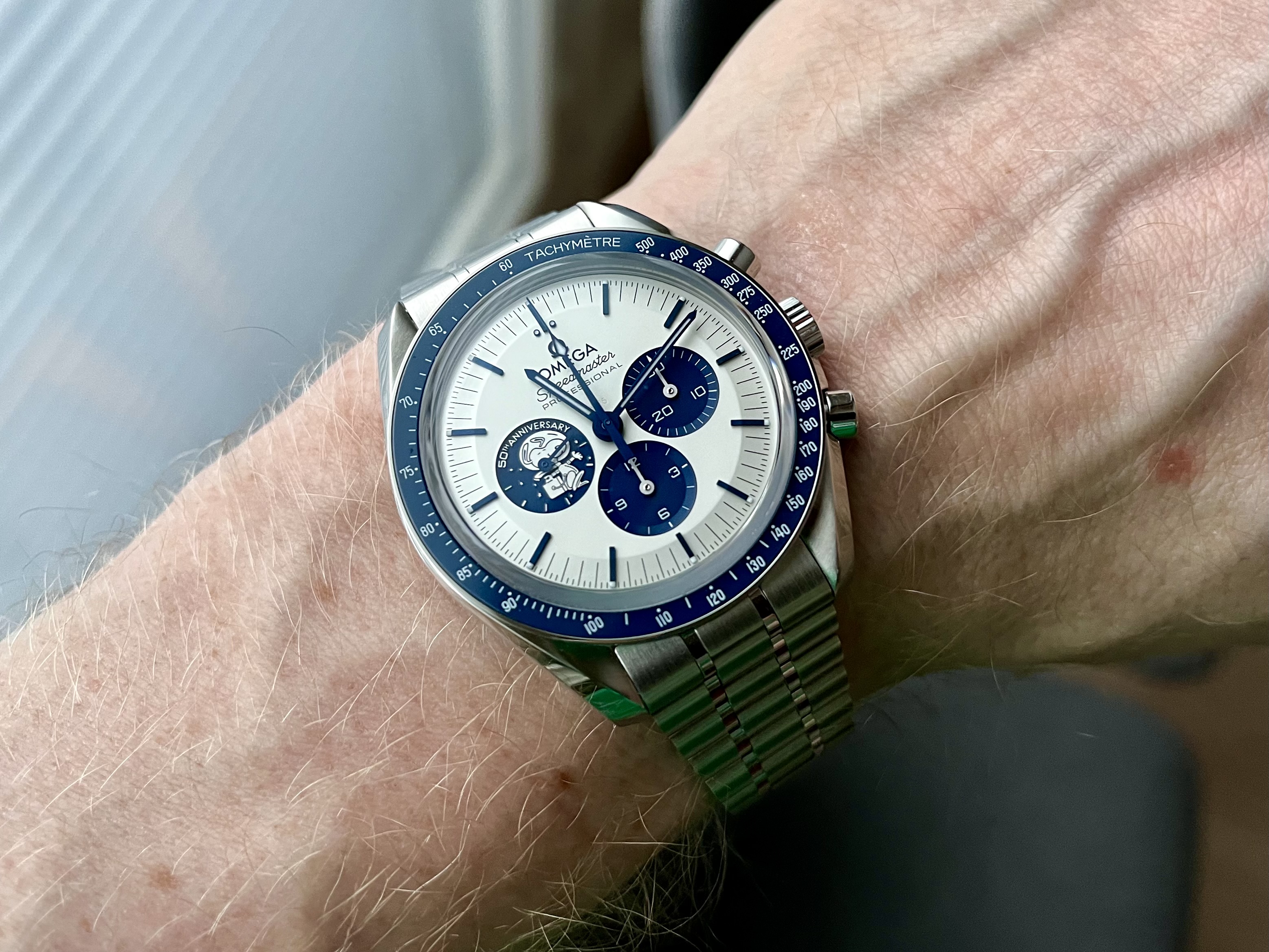 Omega Speedmaster Silver Snoopy Award