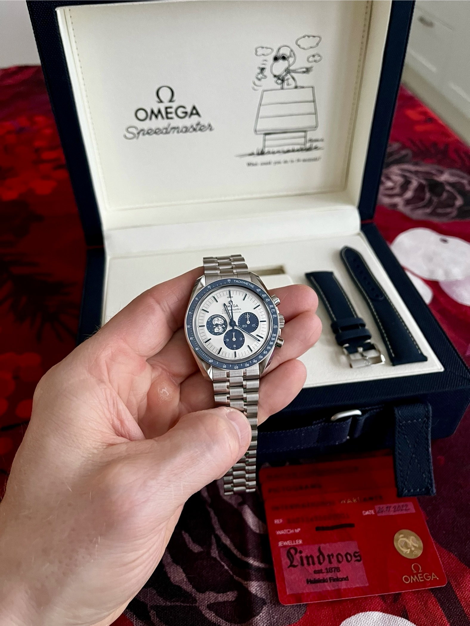 Omega Speedmaster Silver Snoopy Award