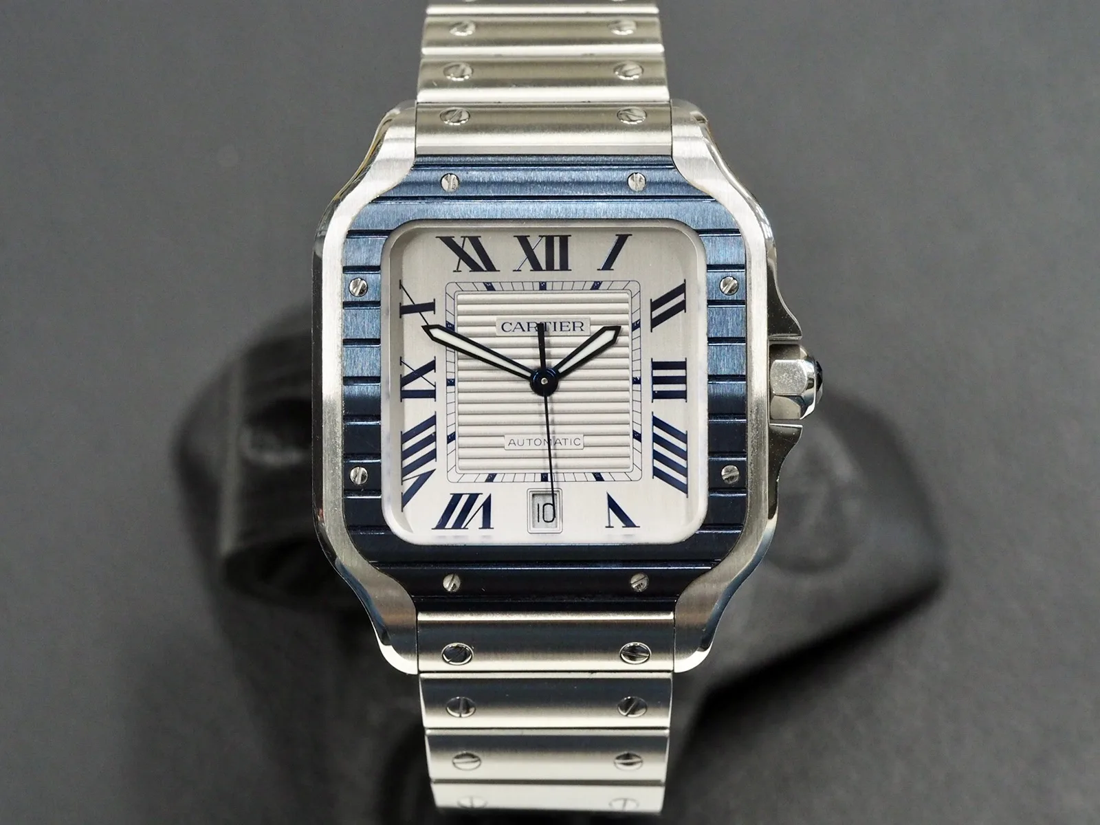 Cartier Santos Large White&Blue WSSA0047, 12/2022
