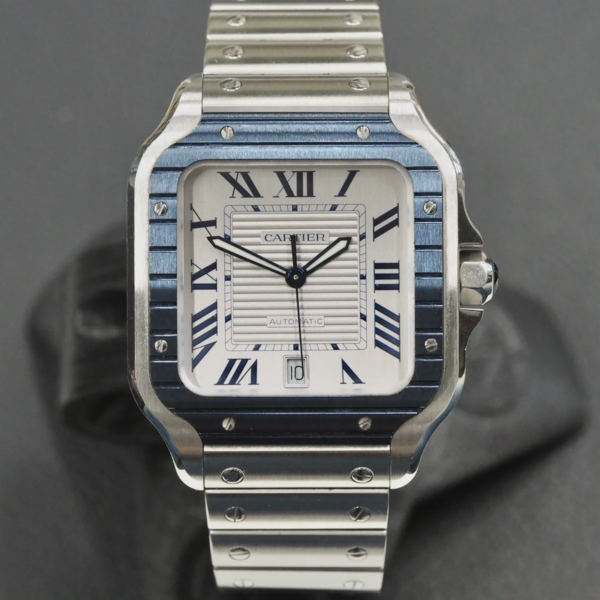 Cartier Santos Large White&Blue WSSA0047, 12/2022