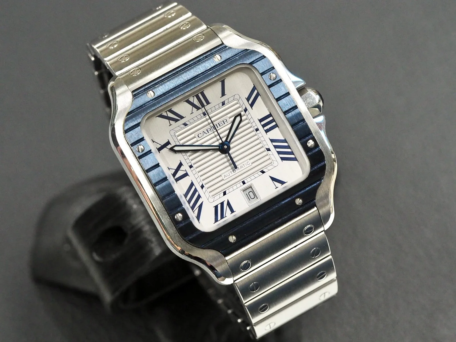 Cartier Santos Large White&Blue WSSA0047, 12/2022