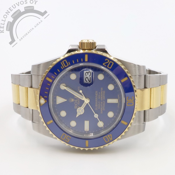 Rolex Submariner Date Steel/Gold Flat Blue Dial