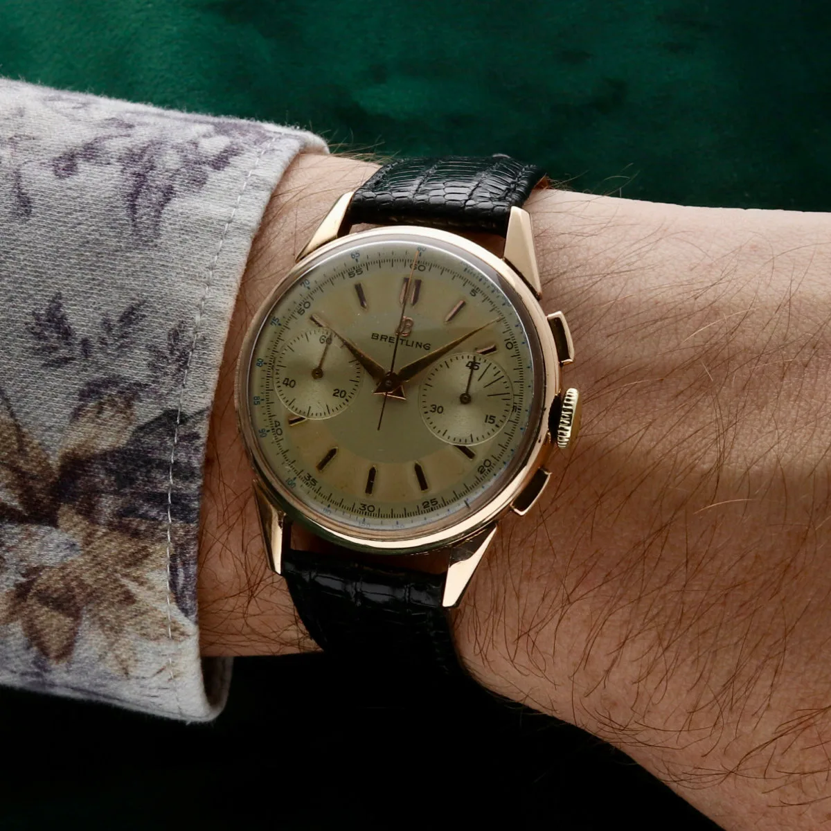 Breitling Breitling vintage chronograph 14k