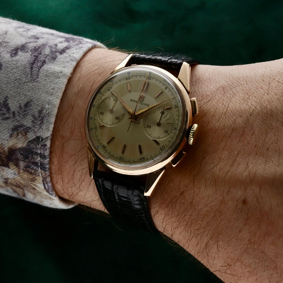 Breitling Breitling vintage chronograph 14k
