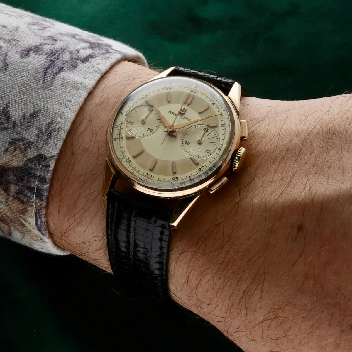 Breitling Breitling vintage chronograph 14k