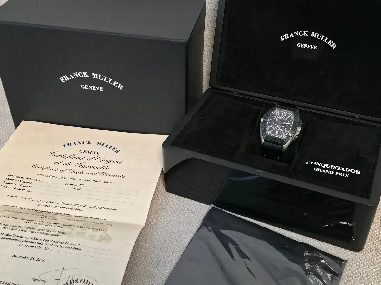 Franck Muller Conquistador Grand Prix Chronograph