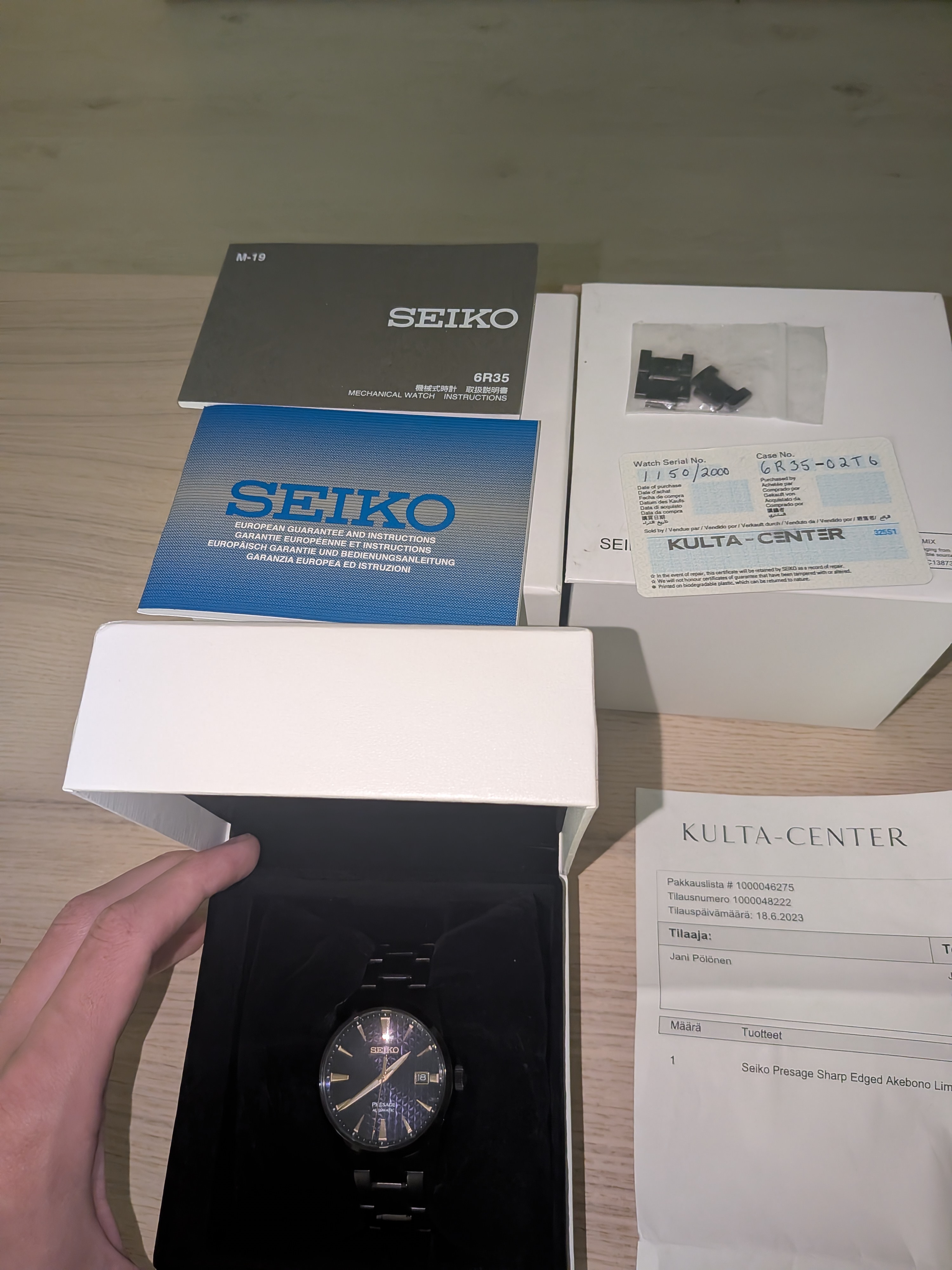 Seiko seiko presage sharp edged akebono