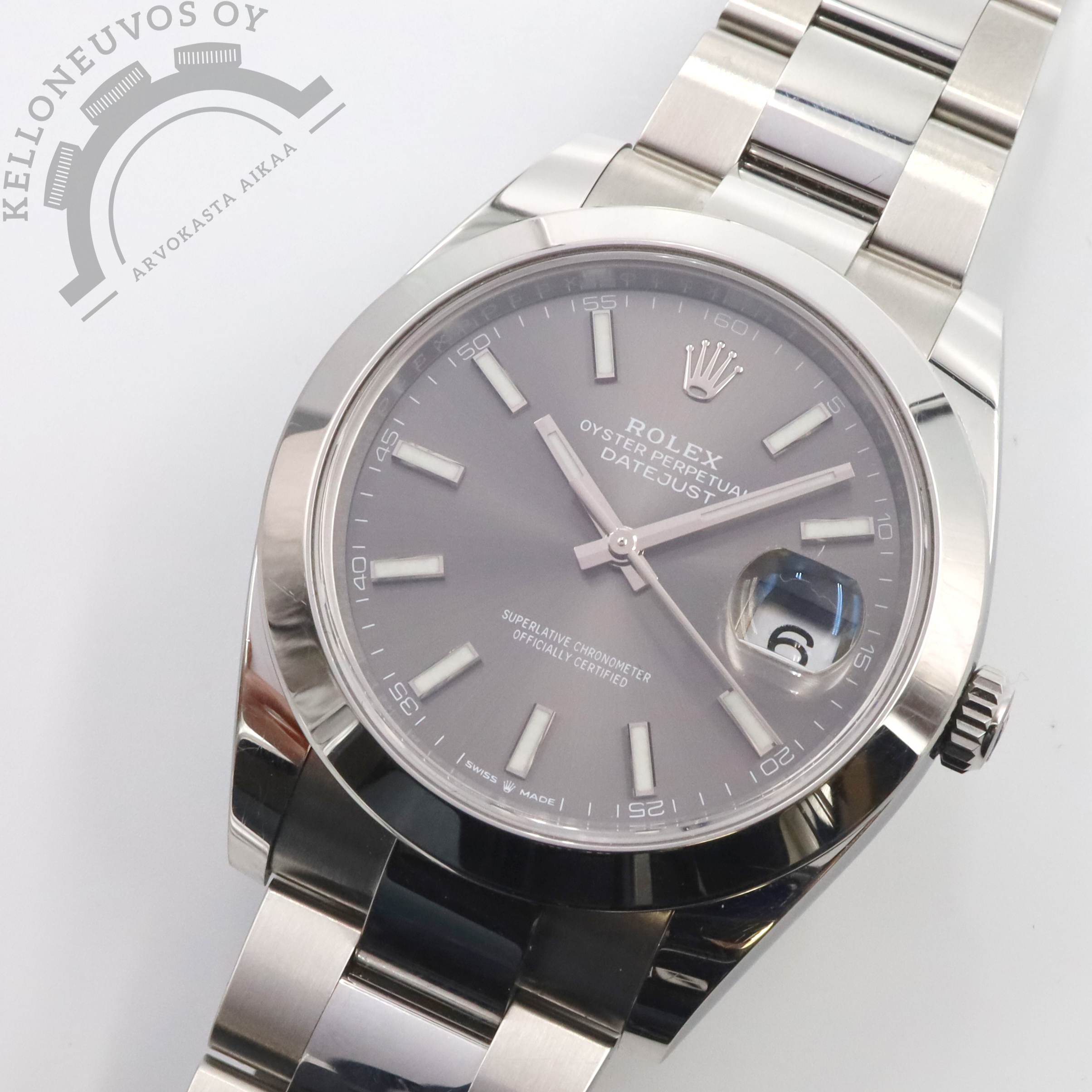 Rolex Datejust 41 Rhodium Dial